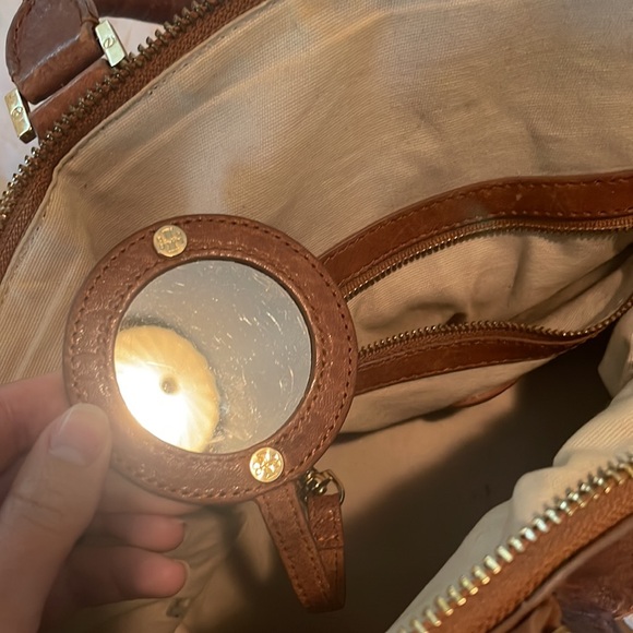 Tory Burch Leather Handbag Brown/Tan - Picture 5 of 8